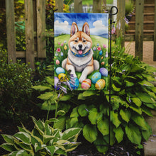 Load image into Gallery viewer, Akita Easter Garden Flag - Easter Egg Hunt - Dog-Themed Spring Yard Decor