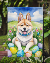 Load image into Gallery viewer, Akita Easter Garden Flag - Easter Egg Hunt - Dog-Themed Spring Yard Decor