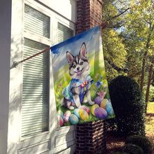 Load image into Gallery viewer, Alaskan Klee Kai Easter Egg Hunt House Flag