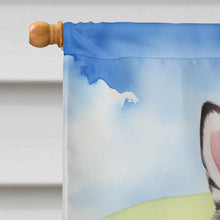 Load image into Gallery viewer, Alaskan Klee Kai Easter Egg Hunt House Flag