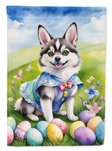 Load image into Gallery viewer, Alaskan Klee Kai Easter Egg Hunt House Flag
