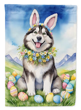 Load image into Gallery viewer, Alaskan Malamute Easter Garden Flag - Easter Egg Hunt - Dog-Themed Spring Yard Decor