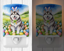 Load image into Gallery viewer, Alaskan Malamute Easter Egg Hunt Ceramic Night Light