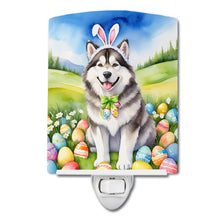 Load image into Gallery viewer, Alaskan Malamute Easter Egg Hunt Ceramic Night Light