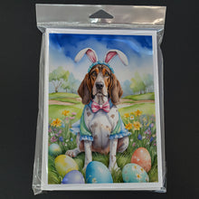 Load image into Gallery viewer, American English Coonhound Easter Egg Hunt Greeting Cards - Blank Note Cards – 8-Pack of Artist-Designed Cards with Envelopes
