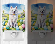 Load image into Gallery viewer, American Eskimo Easter Egg Hunt Ceramic Night Light