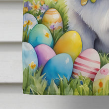 Load image into Gallery viewer, American Eskimo Easter Egg Hunt House Flag
