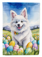 Load image into Gallery viewer, American Eskimo Easter Egg Hunt House Flag
