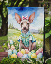 Load image into Gallery viewer, American Hairless Terrier Easter Garden Flag - Easter Egg Hunt - Dog-Themed Spring Yard Decor