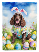 Load image into Gallery viewer, American Water Spaniel Easter Egg Hunt House Flag