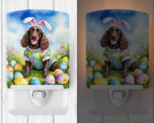 Load image into Gallery viewer, American Water Spaniel Easter Egg Hunt Ceramic Night Light