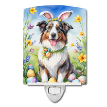 Load image into Gallery viewer, Australian Shepherd Easter Egg Hunt Ceramic Night Light