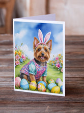 Load image into Gallery viewer, Australian Terrier Easter Egg Hunt Greeting Cards - Blank Note Cards – 8-Pack of Artist-Designed Cards with Envelopes