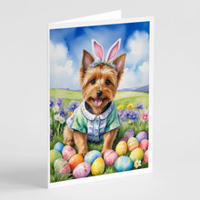 Load image into Gallery viewer, Australian Terrier Easter Egg Hunt Greeting Cards - Blank Note Cards – 8-Pack of Artist-Designed Cards with Envelopes