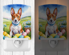 Load image into Gallery viewer, Basenji Easter Egg Hunt Ceramic Night Light