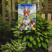 Load image into Gallery viewer, Basenji Easter Garden Flag - Easter Egg Hunt - Dog-Themed Spring Yard Decor