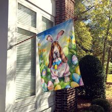 Load image into Gallery viewer, Basset Hound Easter Egg Hunt House Flag