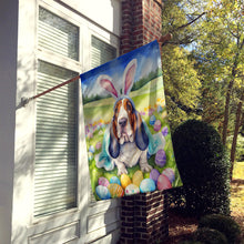 Load image into Gallery viewer, Basset Hound Easter Egg Hunt House Flag
