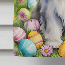 Load image into Gallery viewer, Bearded Collie Easter Egg Hunt House Flag