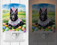 Load image into Gallery viewer, Belgian Sheepdog Easter Egg Hunt Ceramic Night Light