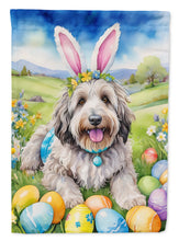 Load image into Gallery viewer, Bergamasco Sheepdog Easter Garden Flag - Easter Egg Hunt - Dog-Themed Spring Yard Decor