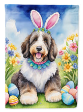 Load image into Gallery viewer, Bernedoodle Easter Egg Hunt House Flag