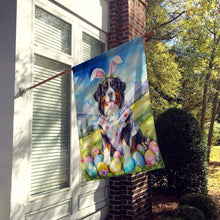 Load image into Gallery viewer, Bernese Mountain Dog Easter Egg Hunt House Flag