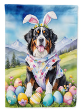 Load image into Gallery viewer, Bernese Mountain Dog Easter Egg Hunt House Flag