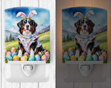 Load image into Gallery viewer, Bernese Mountain Dog Easter Egg Hunt Ceramic Night Light