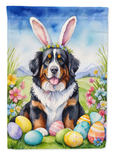 Load image into Gallery viewer, Bernese Mountain Dog Easter Garden Flag - Easter Egg Hunt - Dog-Themed Spring Yard Decor