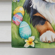 Load image into Gallery viewer, Bernese Mountain Dog Easter Egg Hunt House Flag