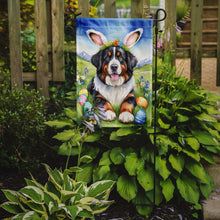 Load image into Gallery viewer, Bernese Mountain Dog Easter Garden Flag - Easter Egg Hunt - Dog-Themed Spring Yard Decor