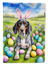 Load image into Gallery viewer, Bluetick Coonhound Easter Garden Flag - Easter Egg Hunt - Dog-Themed Spring Yard Decor
