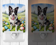 Load image into Gallery viewer, Border Collie Easter Egg Hunt Ceramic Night Light