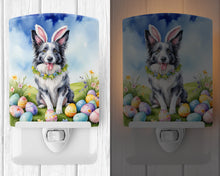Load image into Gallery viewer, Border Collie Easter Egg Hunt Ceramic Night Light