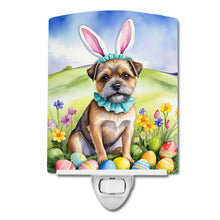 Load image into Gallery viewer, Border Terrier Easter Egg Hunt Ceramic Night Light