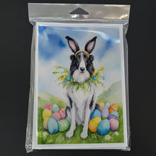 Load image into Gallery viewer, Borzoi Easter Egg Hunt Greeting Cards - Blank Note Cards – 8-Pack of Artist-Designed Cards with Envelopes
