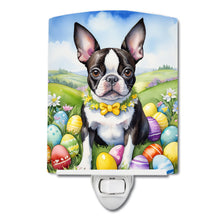 Load image into Gallery viewer, Boston Terrier Easter Egg Hunt Ceramic Night Light