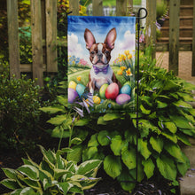 Load image into Gallery viewer, Boston Terrier Easter Garden Flag - Easter Egg Hunt - Dog-Themed Spring Yard Decor