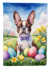 Load image into Gallery viewer, Boston Terrier Easter Garden Flag - Easter Egg Hunt - Dog-Themed Spring Yard Decor