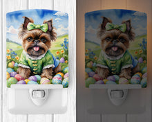 Load image into Gallery viewer, Brussels Griffon Easter Egg Hunt Ceramic Night Light