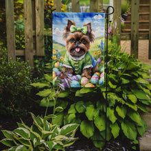 Load image into Gallery viewer, Brussels Griffon Easter Garden Flag - Easter Egg Hunt - Dog-Themed Spring Yard Decor