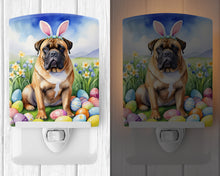 Load image into Gallery viewer, Bullmastiff Easter Egg Hunt Ceramic Night Light