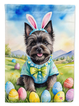 Load image into Gallery viewer, Cairn Terrier Easter Garden Flag - Easter Egg Hunt - Dog-Themed Spring Yard Decor