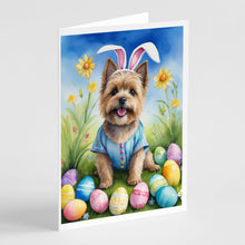 Load image into Gallery viewer, Cairn Terrier Easter Egg Hunt Greeting Cards - Blank Note Cards – 8-Pack of Artist-Designed Cards with Envelopes