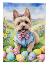 Load image into Gallery viewer, Cairn Terrier Easter Garden Flag - Easter Egg Hunt - Dog-Themed Spring Yard Decor
