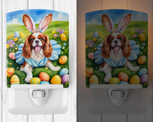 Load image into Gallery viewer, Cavalier Spaniel Easter Egg Hunt Ceramic Night Light