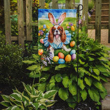 Load image into Gallery viewer, Cavalier King Charles Spaniel Easter Garden Flag - Easter Egg Hunt - Dog-Themed Spring Yard Decor