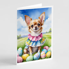 Load image into Gallery viewer, Chihuahua Easter Egg Hunt Greeting Cards - Blank Note Cards – 8-Pack of Artist-Designed Cards with Envelopes