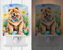 Load image into Gallery viewer, Chow Chow Easter Egg Hunt Ceramic Night Light